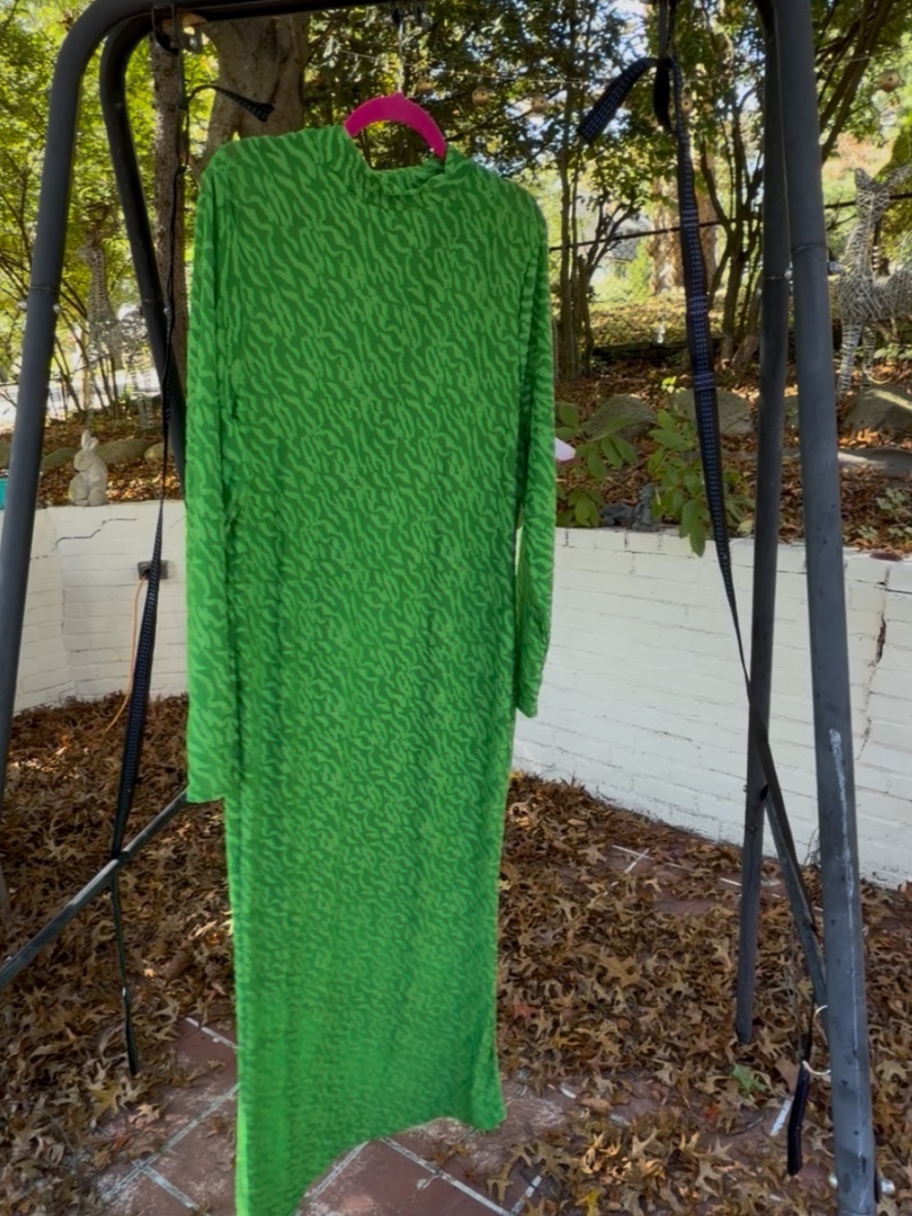Kelly green maxi dress